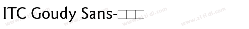 ITC Goudy Sans字体转换